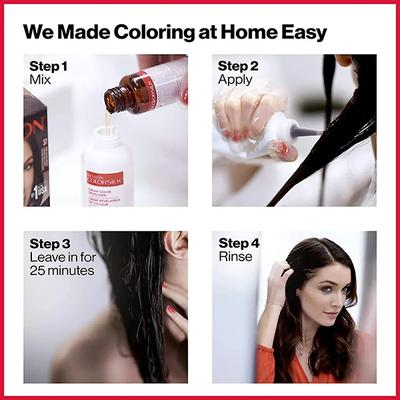 Revlon Colorsilk Beautiful Hair Color with Keratin - Dark Mahogany Brown 3RB 1's - Crème