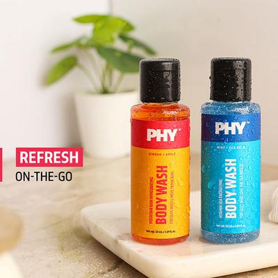 Phy Mini Cleanse Duo - Aqua + Earthy 100 ml - Shower Gels & Body Wash