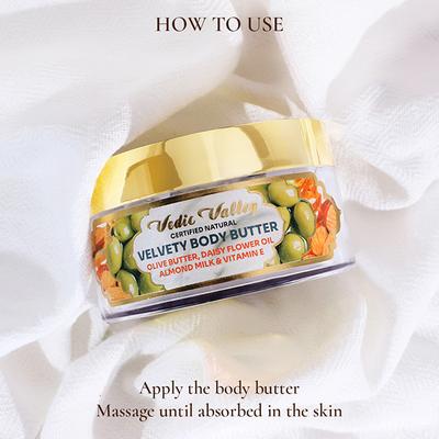 Vedic Valley Velvelty Body Butter Certified Natural m 250 gm - Body Butter