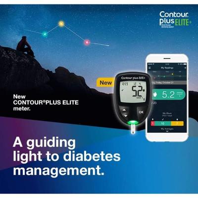 Contour Plus Elite Blood Glucose Monitor with Free Strips 25's - Blood Glucose Monitors/Test Strips