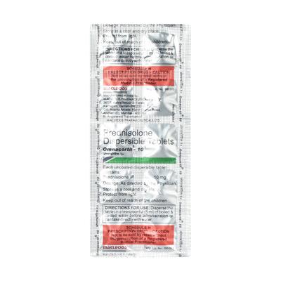Omnacortil 10mg Tablet 10'S - Hormonal Therapy-Cor