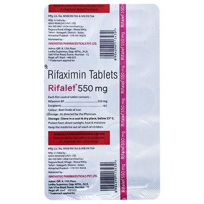 RIFALET 550mg Tablet 10's - Bacterial Infections-OAB