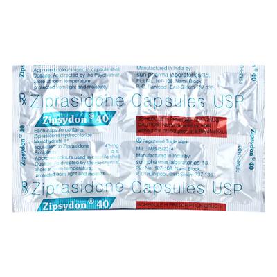 Zipsydon 40mg Capsule 10'S - Schizophrenia-Aps