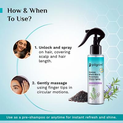 Pilgrim Spanish Rosemary Water With Biotin for Thicker Stronger Hair 100 ml - Hair Serums