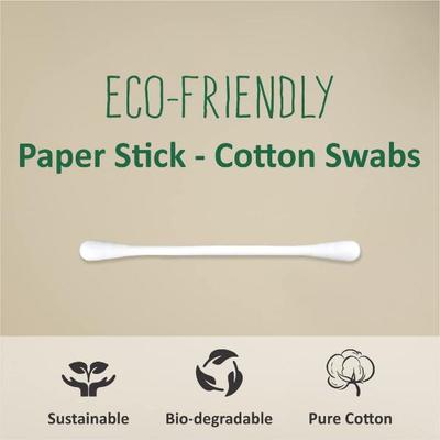 Tulips Premium Paper Stick Cotton Buds - Jar 200's - Cotton Buds & Balls