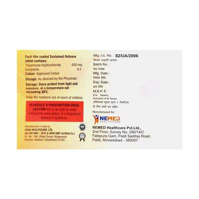 3 FLAM T 450 Tablet 6's - Muscle Cramps/Spasticity-Mus