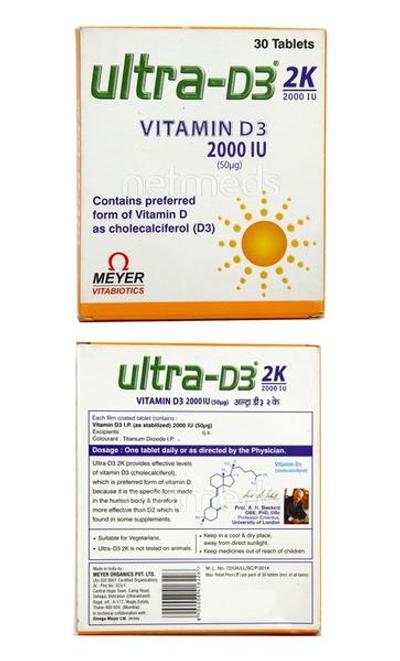 Ultra D3 2K Tablet 30'S - Supplements-Vit