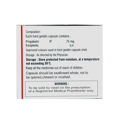 Revlin 75mg Capsule 10'S - Neuropathic Pain-Dru