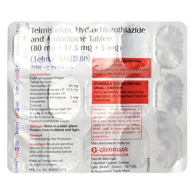 Telma Amh 80mg Tablet 15'S - Hypertension-Ana