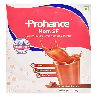 PROHANCE MOM SF SUGAR FREE CHOCOLATE FLAVOUR Powder 200gm - Supplements-Sup