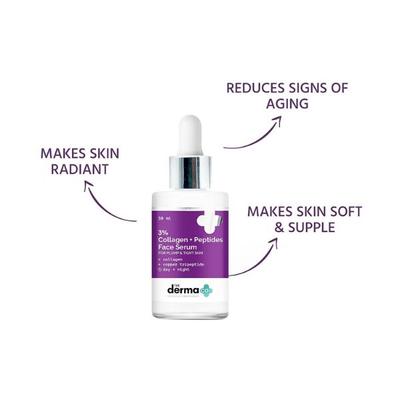 The Derma Co. 3 Percent Collagen Plus Peptides Face Serum 30 ml - Face Serum