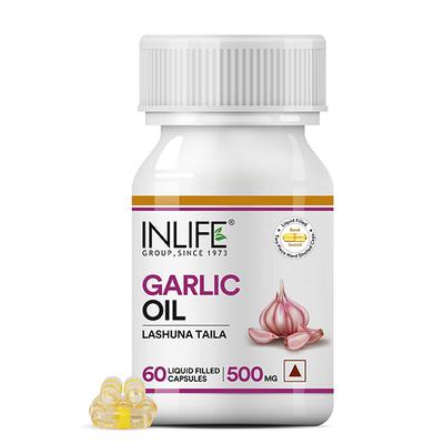INLIFE Garlic Oil 500 mg Capsules 60's - Digestive Health