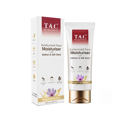 TAC Glow Boosting Face Serum Saffron & 24K Gold Reduces Dullness & Pigmentation All Skin Types 30 ml - Face Gels