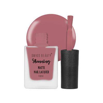 Swiss Beauty Stunning Nail Lacquer Shade - Pure Pink 10 gm - Nail Polish