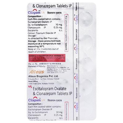 CILAPAM LS Tablet 15's - Depression-Ant