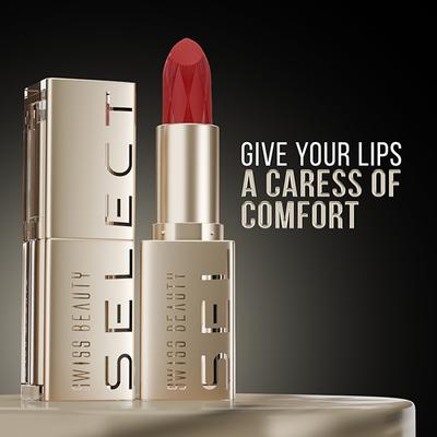 Swiss Beauty Select Creme Touch Lipstick Rare Red 3 g - Lipsticks
