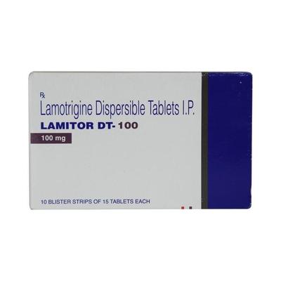 Lamitor DT 100mg Tablet 15'S - Epilepsy/Convulsion-Ant