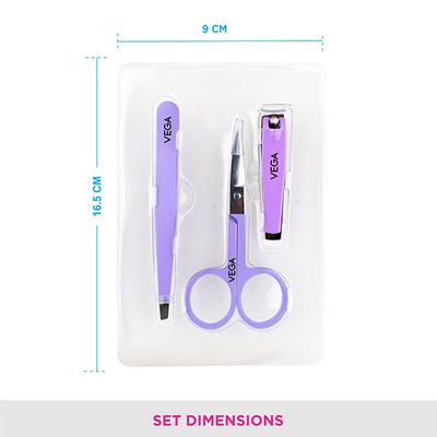 Vega Essential Manicure Set - Tools (MS-12) 3's - Manicure & Pedicure Kits