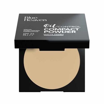 Blue Heaven Oil Control Compact Powder, Matte Finish Special Shine-Control Formulation SPF 25 PA+++ Cream-Blush 201 8gm - Compact Powder