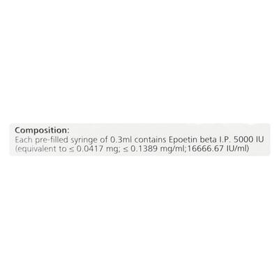 NEO Recormon 5000IU Injection 0.3ml - Haematopoiesis-Hae