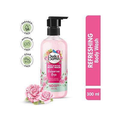Buds & Berries Bulgarian Rose Body Wash 300 ml - Shower Gels & Body Wash