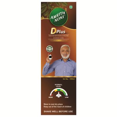 Amrith Noni D-Plus Liquid 1000 ml - Diabetes Care (Ayush)