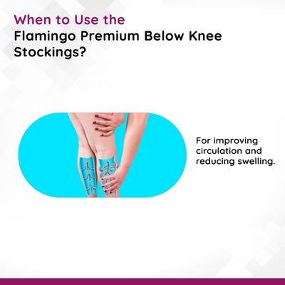 Flamingo Premium Below Knee Stockings (OC2073) (XL) 1's - Knee/Ankle/Leg/Foot Supports