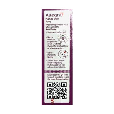ALLEGRA DUO Nasal Spray 70ml - Nasal Congestion-Nas