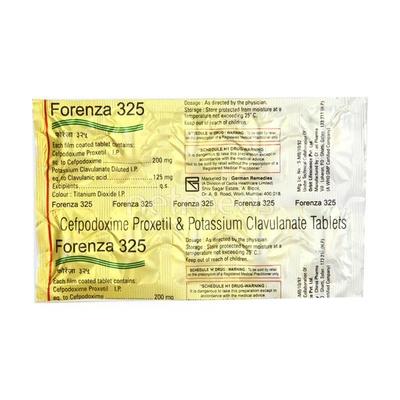 Forenza 325mg Tablet 10'S - Bacterial Infections-Cep