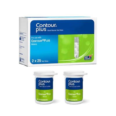 Contour Plus Blood Glucose Test Strip 50's - Blood Glucose Monitors/Test Strips