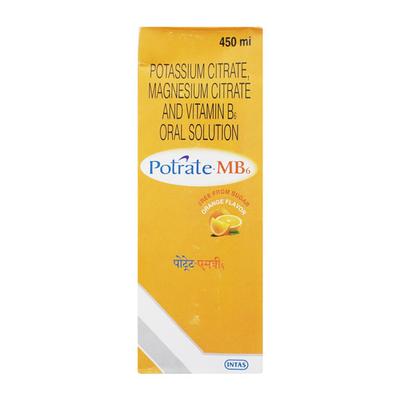 Potrate MB6 Free From Sugar Orange Flavor Oral Solution 450ml - Kidney Disease/Stones-Oth
