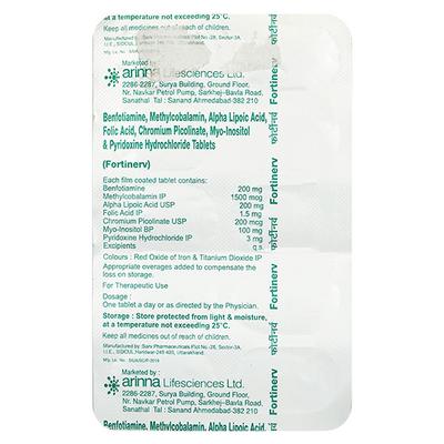 Fortinerv Tablet 10'S - Supplements-Vam