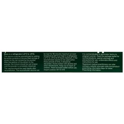 Varilrix Vaccine 0.5ml - Vaccines