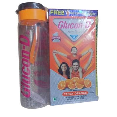 Glucon-D Instant Energy Powder - Tangy Orange (Refill) (Sipper worth 165 Rupees Free) 1 kg - Energy Drinks