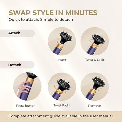 Tash Hair AirStyler 5 in 1 Multi-Styler for Blow Dry, Smooth, Curl, Volume & Define 1's - Multi-Stylers