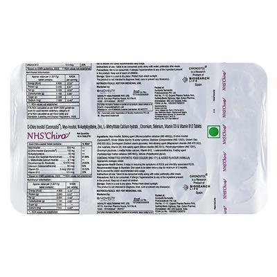 NHS CHIRO Tablet 10's - Supplements-Vam