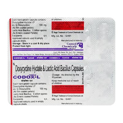 Codox L Capsule 10'S - Bacterial Infections-Tet