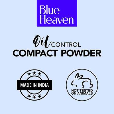 Blue Heaven Oil Control Compact Powder, Matte Finish Special Shine-Control Formulation SPF 25 PA+++ Cream-Blush 201 8gm - Compact Powder