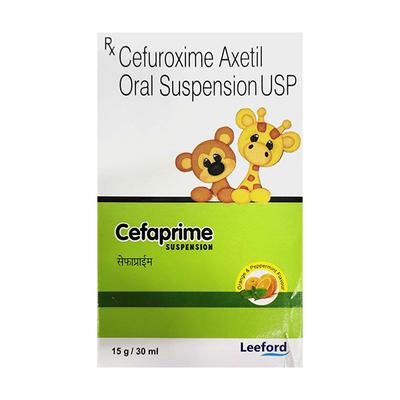 CEFAPRIME ORANGE & PEPPERMINT FLAVOUR Suspension 30ml - Bacterial Infections-Cep