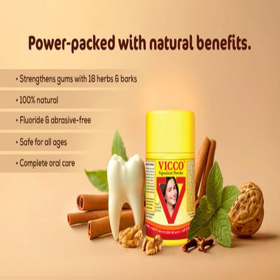 Vicco Vajradanti Ayurvedic Tooth Powder 100 gm - Tooth Powder