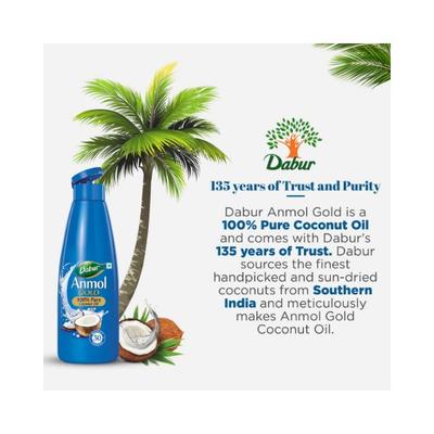 Dabur Anmolgold 100% Pure Coconut Oil 1000 ml - Hair Oils