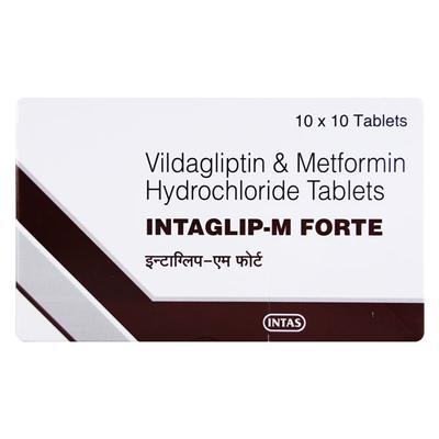 INTAGLIP M FORTE Tablet 10's - Diabetes-Ant