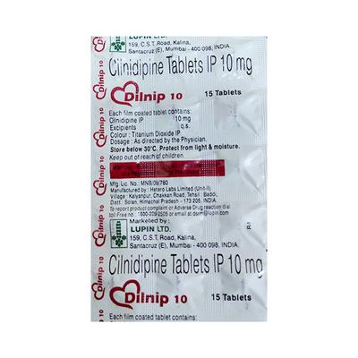 DILNIP 10 Tablet 15's - Hypertension-Cal