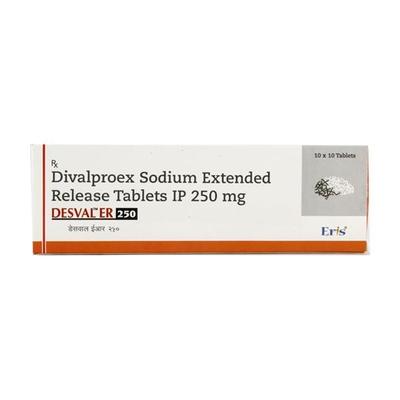 Desval ER 250mg Tablet 10'S - Epilepsy/Convulsion-Ant