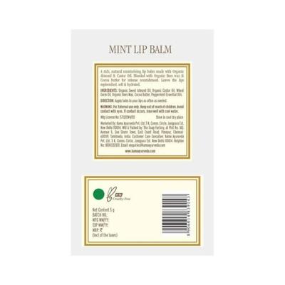 Kama Ayurveda Mint Lip Care 5 gm - Lip Balms