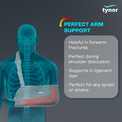 Tynor Pouch Arm Sling Baggy (L) (C 06) - Abdomen/Neck/Arm/Elbow Supports