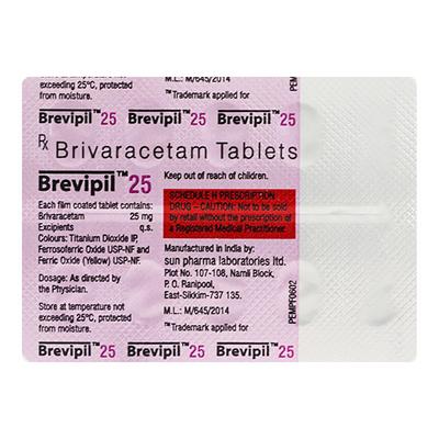 BREVIPIL 25 Tablet 10's - Epilepsy/Convulsion-Ant