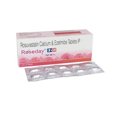 ROSEDAY EZ 20 Tablet 10's - High Cholesterol-Dys