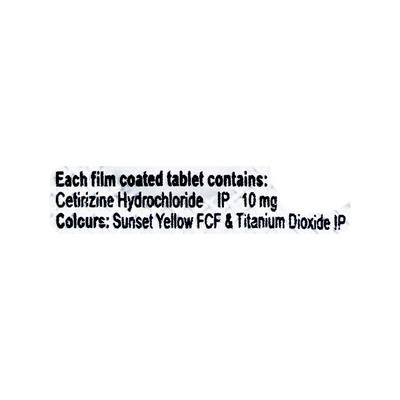 Triz Tablet 10'S - Allergies-Ant