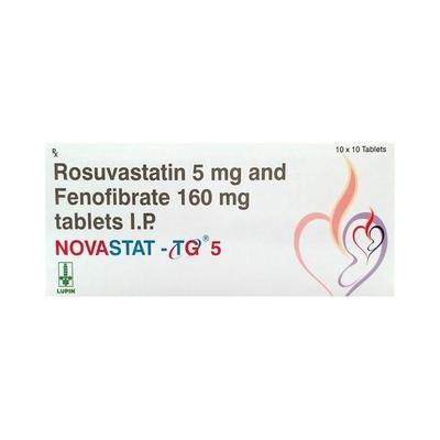 Novastat TG 5mg Tablet 10'S - High Cholesterol-Dys